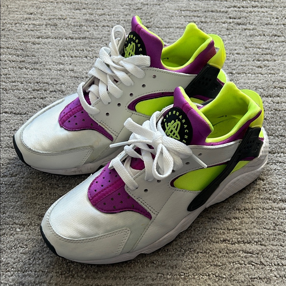 Nike Air Huarache OG Neon Yellow Magenta DD1068 104